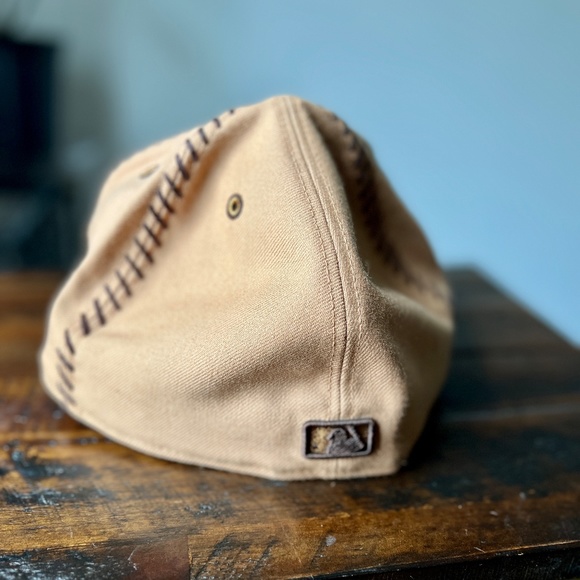 "New" Rare Houston Astros MLB New Era 59FIFTY Hat Cap Size Brown Accent 7 3/4 - Picture 3 of 4